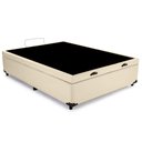 Ver imagem 4 de Cama Box Baú Viúva Sintético Bege Emth 128x188x40