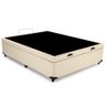 Cama Box Baú Viúva Sintético Bege Emth 128x188x40 - 4