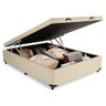 Cama Box Baú Viúva Sintético Bege Emth 128x188x40 - 3