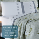 Ver imagem 5 de Conjunto de Lencol Casal Queen Size Butterfly Algodão Toque Super Macio Papillons:cinza
