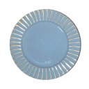 Ver imagem 1 de Sousplat Azul Prato Redondo Mesa Posta Jogo Americano Jantar 33cm