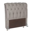 Ver imagem 1 de Cabeceira para Cama box Bom Pastor Sofistic Estofada Veludo Luxo Solteiro Creme