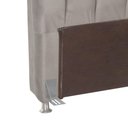 Ver imagem 4 de Cabeceira para Cama box Bom Pastor Sofistic Estofada Veludo Luxo Solteiro Creme