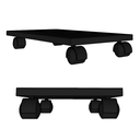 Ver imagem 2 de Suporte para Cpu Computador Gamer com Rodinhas