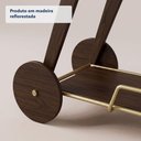 Ver imagem 5 de Carrinho Bar Natu sem Porta sem Gavetas Madeira Reflorestada 152cm Nogal Rudnick