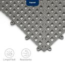 Ver imagem 3 de Kapazi Piso Modular Acqua Kap 30cm X 30cm Cinza - Kit C/6 Peças