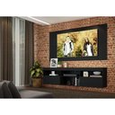 Ver imagem 2 de Rack Com Painel Tv 65" Suspenso Flórida Multimóveis V3299 Preto Preto