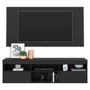 Ver imagem 1 de Rack Com Painel Tv 65" Suspenso Flórida Multimóveis V3299 Preto Preto