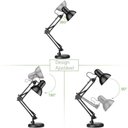 Ver imagem 4 de Luminária Mesa Articulada Garra Regulável 2 em 1 Base Metal