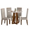 Conjunto Sala de Jantar 4 Cadeiras Livia - 2
