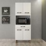 Armário de Cozinha Multiuso 4 Portas Verona com Espaço para Micro-ondas - 3