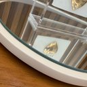 Ver imagem 7 de Bandeja Decorativa Orgânica Espelho Lapidado Luxo Lateral Couro - Off White
