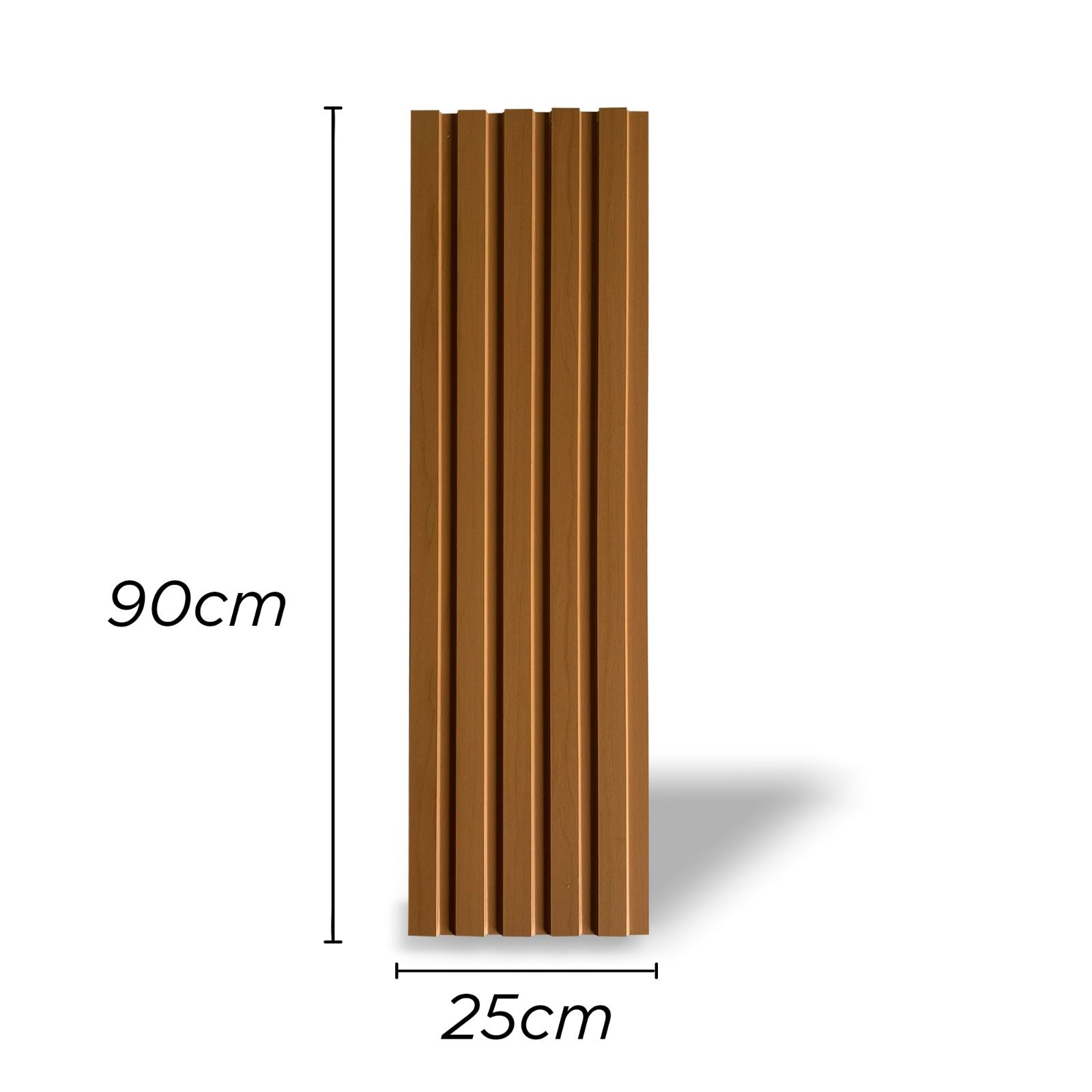 Painel Ripado Compacto Kit 12 Unid. 90x25cm Larg. (2,7m²) Talatto Painéis - 5
