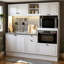 Ver imagem 2 de Cozinha Compacta Isis 8 Portas 1 Gaveta Branco sem Tampo