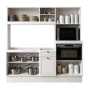 Ver imagem 1 de Cozinha Compacta Isis 8 Portas 1 Gaveta Branco sem Tampo