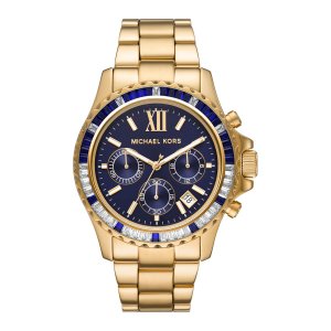 Relógio Michael Kors Feminino Ref: Mk6971/1an Cronógrafo Dourado