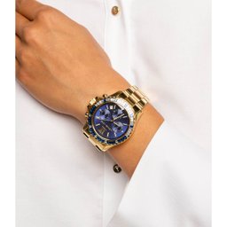 Relógio Michael Kors Feminino Ref: Mk6971/1an Cronógrafo Dourado - 3
