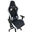 Ver imagem 3 de Cadeira Escritório Gamer Estofada Giratória Reclinável Couro Suporte Lombar e Cervical Regulagem