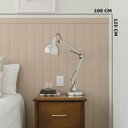 Ver imagem 6 de Revestimento de Parede Shiplap Ripado Vinilico 125x100cm:alabaster