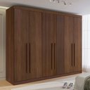Ver mais imagens de Guarda-roupa Casal Ripado 100% Mdf 6 Portas 6 Gavetas Paris Plus