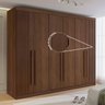 Guarda-roupa Casal Ripado 100% Mdf 6 Portas 6 Gavetas Paris Plus - 9