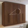 Guarda-roupa Casal Ripado 100% Mdf 6 Portas 6 Gavetas Paris Plus - 10