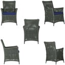 Ver imagem 5 de 2 Poltronas e 1 Mesa Igapó em Alumínio Pintura Preta Corda Náutica Estofado 10