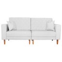 Ver imagem 6 de Sofá 03 Lugares Living Ponza Suede Doce Sonho Móveis Branco