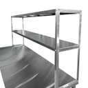 Ver imagem 5 de Prateleira de Apoio em Aço Inox 100 x 30 x 75 com 2 Planos Lisos