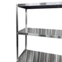 Ver imagem 4 de Prateleira de Apoio em Aço Inox 100 x 30 x 75 com 2 Planos Lisos