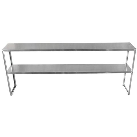Prateleira de Apoio em Aço Inox 100 x 30 x 75 com 2 Planos Lisos