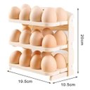 Ver mais imagens de Porta Ovos Suporte 24 Ovos 3 Andares Organizador Geladeira Guarda Ovo Dobravel Mesa Bancada Cozinha