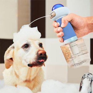Maquina de Espuma Sabao Banho Pet Cao Cachorro Gato Dispenser Shampoo Automatico Animal de Estimaçao