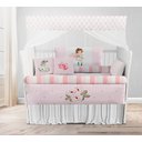 Ver imagem 2 de Kit Berço Enxoval de Bebê Floral Menina Rosa Campo