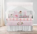 Ver imagem 2 de Kit Berço Enxoval de Bebê Floral Menina Rosa Campo