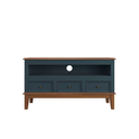 Ver imagem 4 de Rack para TV 43 Polegadas Madeira Maciça 3 Gavetas Rústico 113,8cm Azul Petróleo - Apaixone & Decore
