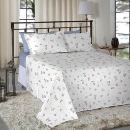 Jogo de Cama Queen Size 180 Fios Nova América - Dani (7767) - 2