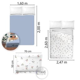 Jogo de Cama Queen Size 180 Fios Nova América - Dani (7767) - 4