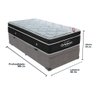 Cama Box Baú Solteiro Colchão Ortobom Elegant Mola Ensacada Cor:cinza - 5