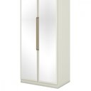 Ver imagem 2 de Guarda Roupas 2 Portas com Espelho e 3 Gavetas Predileto Henn