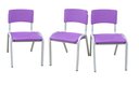 Ver imagem 4 de Kit 3 Cadeiras Infantil Iso Roxo Brinquedoteca Escolas Ecomhome