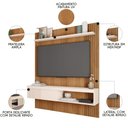 Ver imagem 3 de Painel para Tv 65 Pol com Bancada Suspensa 150cm Jade Freijó/off White - Caemmun