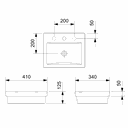 Ver imagem 2 de CUBA APOIO / SOBREPOR 41X34 BASIC Q7 CELITE 1730450013300