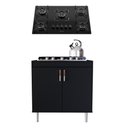 Ver mais imagens de Kit Balcão para Cooktop 80cm Turim com Cooktop 5 Bocas Essencial Incluso Preto