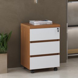 Conjunto Escritório: Mesa 6298+ Balcão 6292+ Gaveteiro 6296 - 9