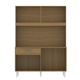 Armário de Cozinha Compacta 8 Portas Cosina 120cm Cor:off White - 11