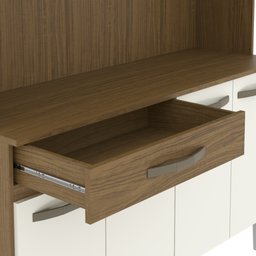Armário de Cozinha Compacta 8 Portas Cosina 120cm Cor:off White - 13