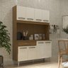 Armário de Cozinha Compacta 8 Portas Cosina 120cm Cor:off White - 1