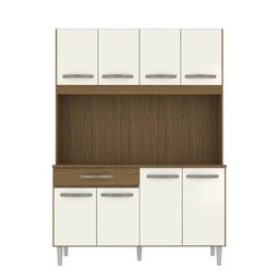 Armário de Cozinha Compacta 8 Portas Cosina 120cm Cor:off White - 9
