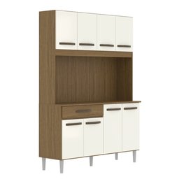 Armário de Cozinha Compacta 8 Portas Cosina 120cm Cor:off White - 8